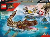 LEGO 76974 Mosasaurus Missieboot Bouwspeelgoed - 858 stukjes - thumbnail