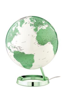 Atmosphere nr-0331f7n4-gb globe bright hot green 30cm diameter kunststof voet met verlichting Atmosphere nr-0331f7n4-gb globe bright hot green 30cm diameter kunststof voet met verlichting