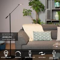 Lucide ANSELMO - Leeslamp - Ø 25 cm - LED Dimb. - 1x9W 3000K - Zwart - thumbnail