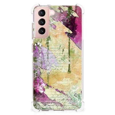 Back Cover Samsung Galaxy S21 FE Letter Painting Back Cover Samsung Galaxy S21 FE Letter Painting