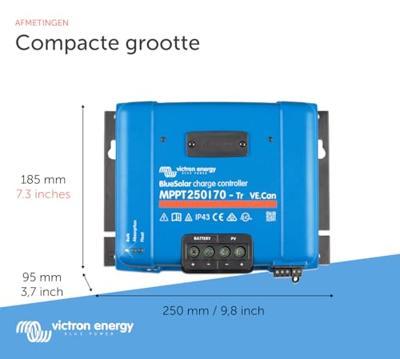 Victron Energy BlueSolar 250/70-Tr VE.Can Laadregelaar voor zonne-energie MPPT 12 V, 24 V, 48 V 70 A