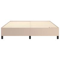 Boxspringframe kunstleer cappuccino 160x200 cm - thumbnail