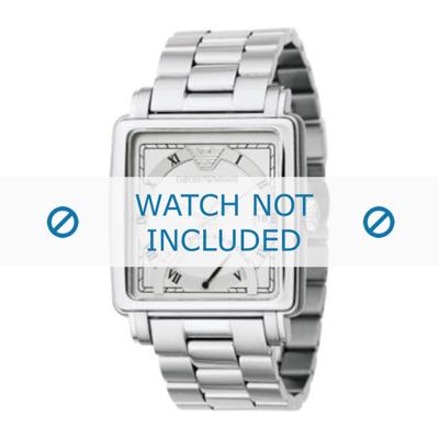 Armani horlogeband AR5330 Roestvrij staal (RVS) Zilver 22mm Armani horlogeband AR5330 Roestvrij staal (RVS) Zilver 22mm