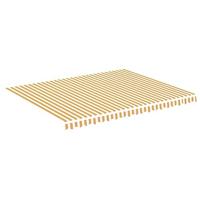 Vervangingsdoek voor luifel 4,5x3,5 m geel en wit - thumbnail