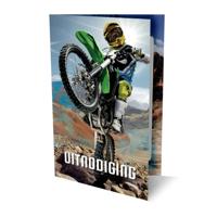Uitnodiging motorcross 9x14cm - thumbnail