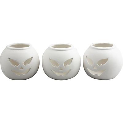 Creativ Company Kandelaar, afm 9x9x7,5 cm, wit, 12 stuk/ 1 doos