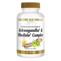 Golden Naturals Ashwagandha & Rhodiola Complex Capsules - thumbnail