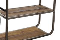 Planken DKD Home Decor Zwart Donkerbruin Hout Metaal Spiegel 73 x 19 x 50 cm - thumbnail