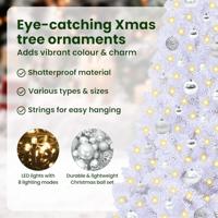 Kunstkerstboom met 150 LED Wit 150 cm PVC en staal - thumbnail