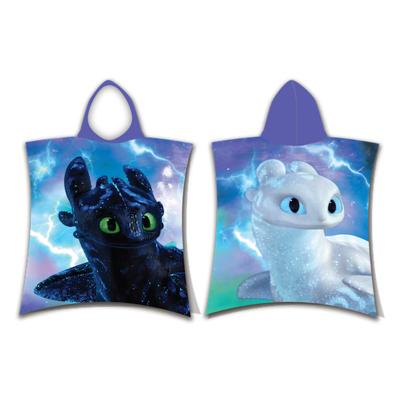 Hoe Tem je een Draak Poncho Toothless & Light Fury - 50 x 115 cm - Katoen