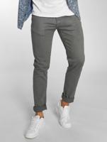 Urban Classics / Straight fit jeans Basic Twill 5 Stretch in grijs - thumbnail