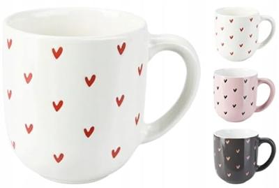 Beker aardewerk hartjes 300ml