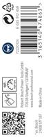 Bosch Accessoires Metaalboren HSS-G, Standard 3,1 x 36 x 65 mm 10st - 2608585481 - thumbnail