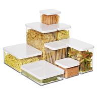 Rotho LOFT Bewaardoos 10x10x14.2 cm 1L Wit/Transparant - thumbnail