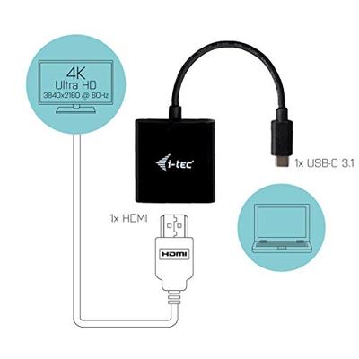i-tec USB Adapter [1x USB-C - 1x HDMI] I-TEC USB C HDMI 4K 60Hz Adapter 0.15 m