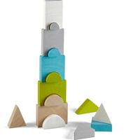 Haba stapelblokken torenstad 22 cm junior hout 15 delig - thumbnail