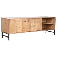 Tv-meubel Home ESPRIT Bruin Zwart Metaal Acacia 145 x 40 x 52 cm - thumbnail