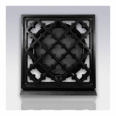 Deurrooster Weckx Retro Vierkant Aansluiting 10 cm Zwart Deurrooster Weckx Retro Vierkant Aansluiting 10 cm Zwart