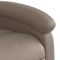 Fauteuil verstelbaar kunstleer cappuccinokleurig - thumbnail