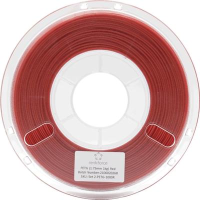 Renkforce RF-4738596 Filament PETG 1.75 mm 1000 g Rood 1 stuk(s)