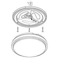 Eglo Led plafondlampCompeta 1 Round 24w - 3000K - 43cm metaalgrijs - 96034 - thumbnail