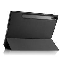 Lunso - Lenovo Tab P12 Pro - Tri-Fold Bookcase hoes - Zwart - thumbnail