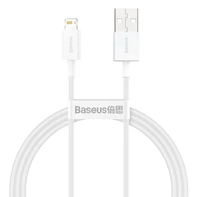 Baseus CALYS-A02 mobiele telefoonkabel Wit 1 m USB A Lightning