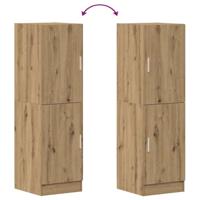 Keukenkast 38x41,5x131,5 cm bewerkt hout artisanaal eiken - thumbnail