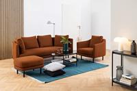 Bendt Ovale Glazen Salontafel 'Paw' 95 x 50cm, kleur Zwart - thumbnail