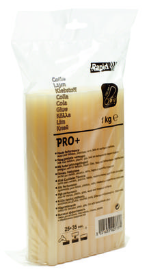 Rapid Lijmpatronen PRO+, Lichtgeel Ø12mm 1kg