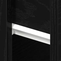 Nachtkastje 2 pcs Zwart Eiken 46 x 30 x 30 cm Bewerkt hout - thumbnail