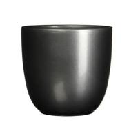 Bloempot Pot rond es/9 tusca 9 x 10 cm antraciet Mica - Mica decorations - thumbnail