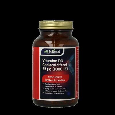 All Natural Vitamine D3 25mcg 300 Capsules
