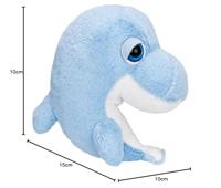 Knuffel Big Head Pluche Dolfijn, 21cm - thumbnail