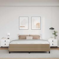 Bed met matras Cappuccino 180 x 200 cm Kunstleer - thumbnail