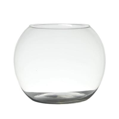 Hakbijl Glass Glazen bubble bol vaas ø25xh20cm
