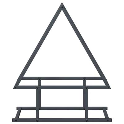 Brandhoutrek 50x25x60 cm koudgewalst staal antracietkleurig