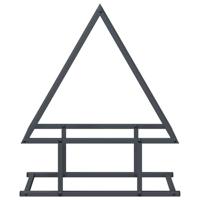 Brandhoutrek 50x25x60 cm koudgewalst staal antracietkleurig - thumbnail