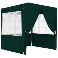 VidaXL Partytent met zijwanden professioneel 90 g/m² 2,5x2,5 m groen - thumbnail
