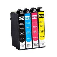 Huismerk Epson 603XL Inktcartridges Multipack (zwart + 3 kleuren) - thumbnail