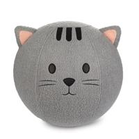 Poef,Kitty,grijs,polyester - thumbnail