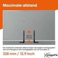 Vogel&apos;S SOUND 1250 Audio muurbeugel Zwart - thumbnail