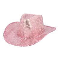Hoed Rodeo Party roze - thumbnail