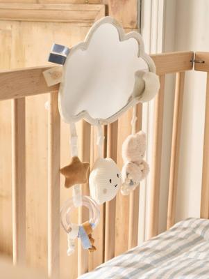NUAGE spiegel speelgoed om op te hangen of neer te zetten wit NUAGE spiegel speelgoed om op te hangen of neer te zetten wit