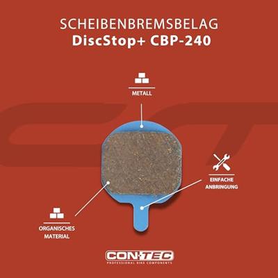 CONTEC schijfremblok "discstop+ cbp-240" ct disc brake pads cbp-240 organic