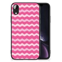 Apple iPhone XR Back Case Waves Pink - thumbnail