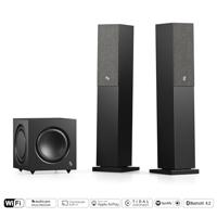 Audio Pro A38 - actieve staande luidspreker met versterker - stereo luidspreker met multiroom voor home entertainment - WiFi & Bluetooth voor stereo-installatie - wit - thumbnail