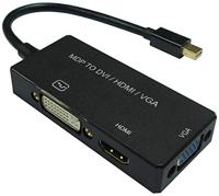VALUE adapterkabel Mini DisplayPort - VGA / DVI / HDMI, v1.2, Actief - thumbnail