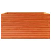 Plantenbak 90x60x46 cm massief grenenhout wasbruin - thumbnail