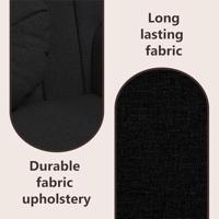 Bankje met kussens 113x64,5x75,5 cm stof zwart - thumbnail